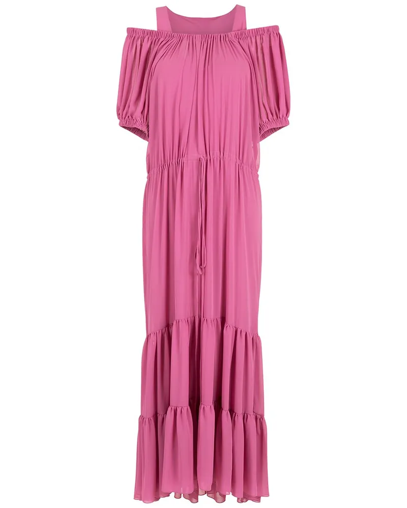 Gloria Coelho Schulterfreies Stufenkleid - Rosa Rosa