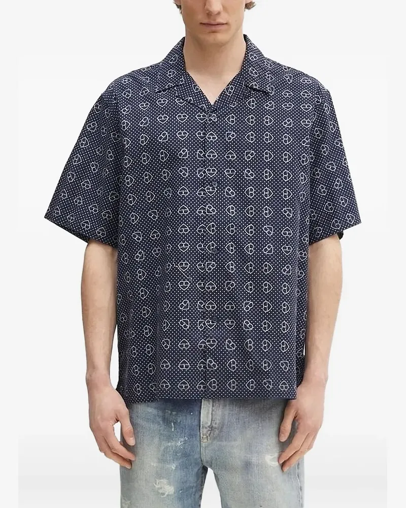 Carhartt WIP Hemd mit Herzmotiv - Blau Blau