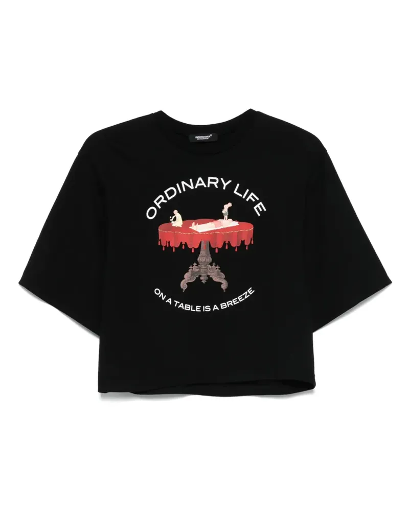 Undercover T-Shirt mit grafischem Print - Schwarz Schwarz
