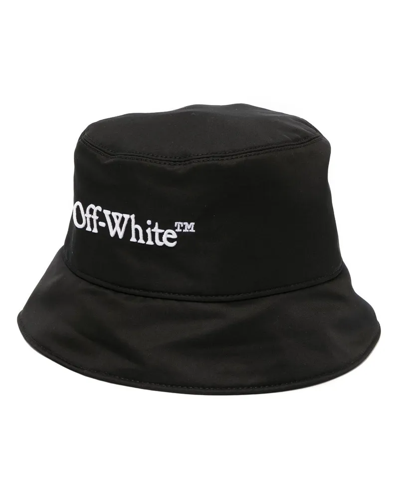 OFF-WHITE Fischerhut mit Logo-Stickerei - Schwarz Schwarz
