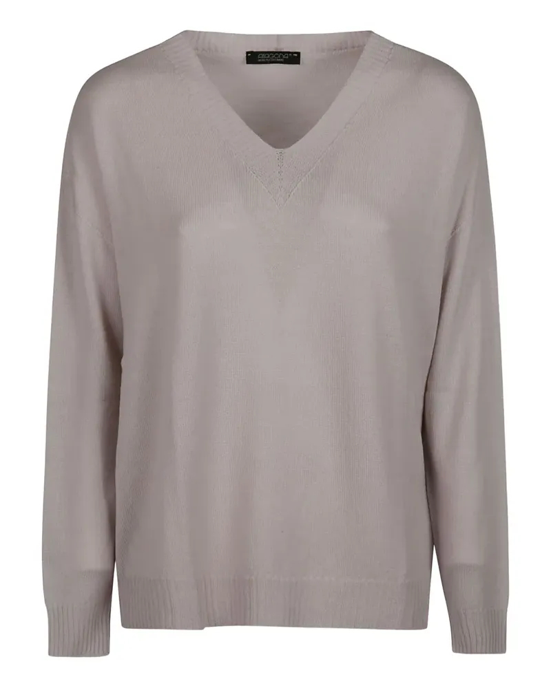 ARAGONA V-neck top - Grün Grün