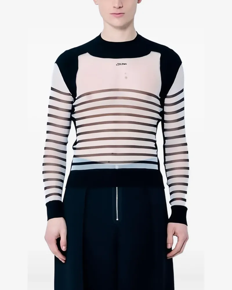 Jean Paul Gaultier Marinière Pullover - Weiß Weiß