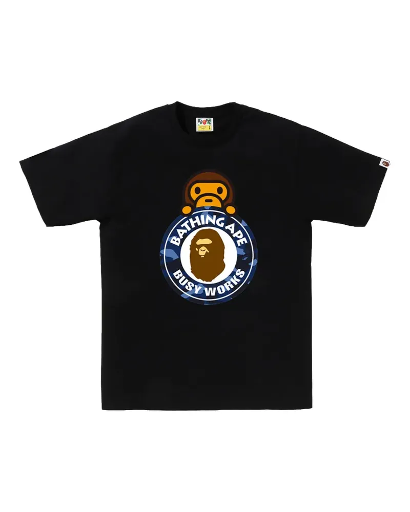 BAPE Milo Busy Works T-shirt - Schwarz Schwarz