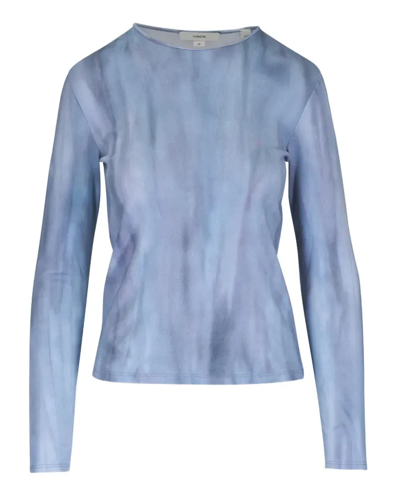 Vince ombré-effect long-sleeve T-shirt - Blau Blau