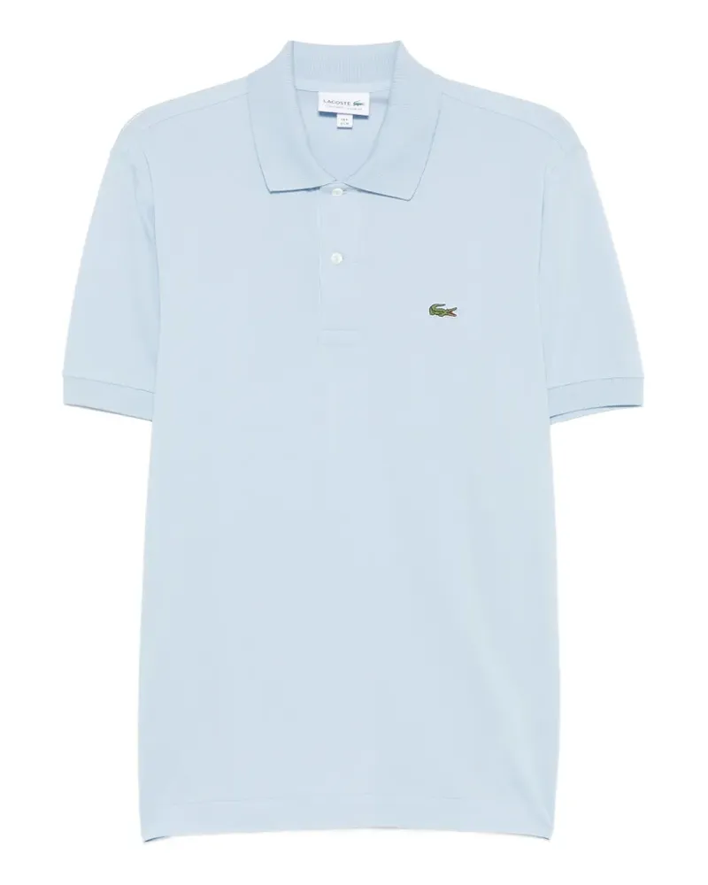 Lacoste logo-patch piqué polo shirt - Blau Blau