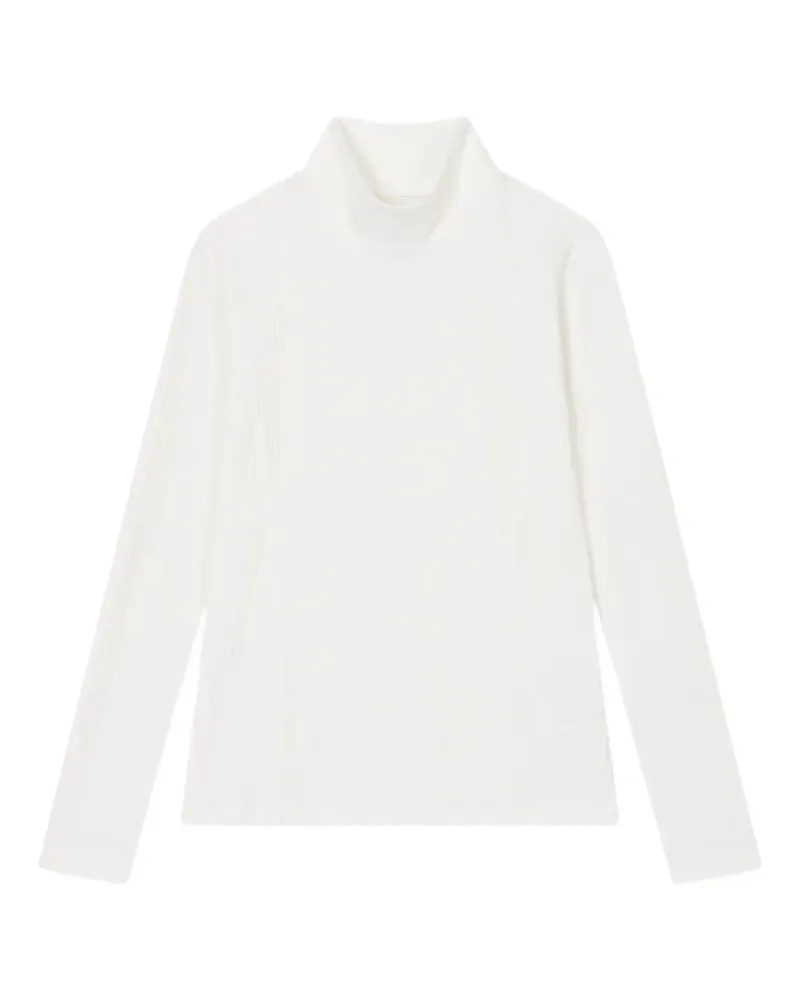 STUDIO TOMBOY High Neck Corduroy Long Sleeve Top - Weiß Weiß