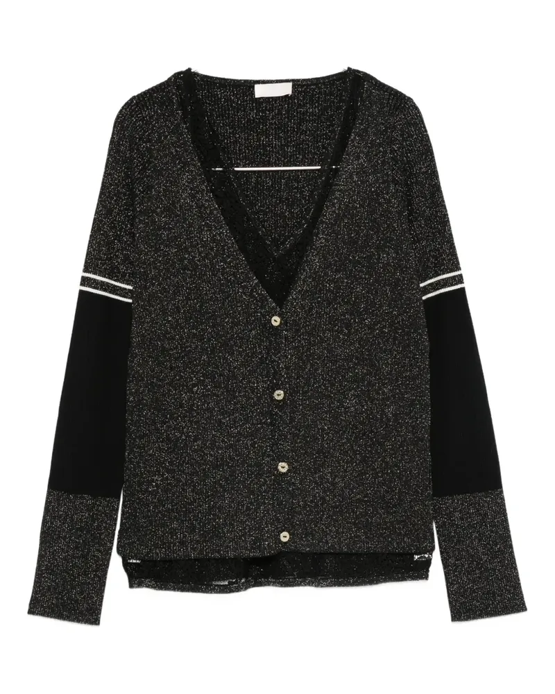 Liu Jo Cardigan mit Einsätzen - Schwarz Schwarz