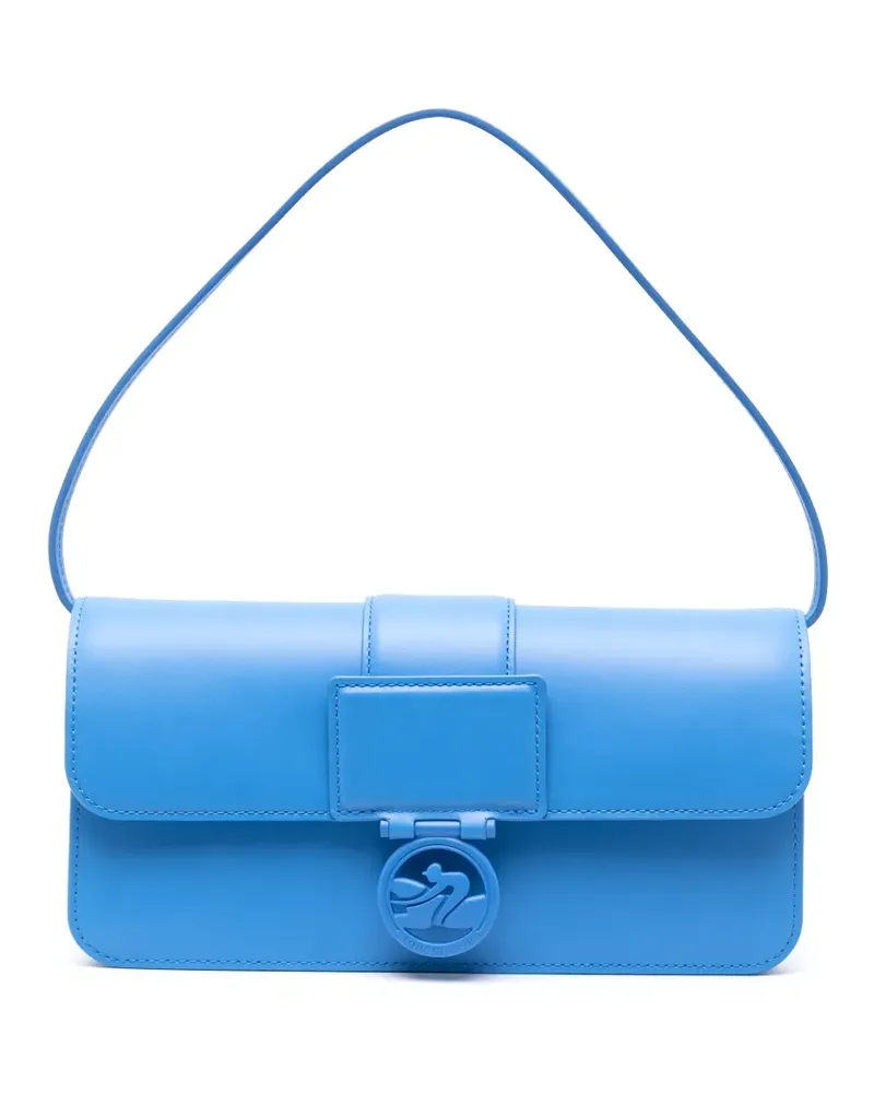Longchamp Mittelgroße Schultertasche - Blau Blau