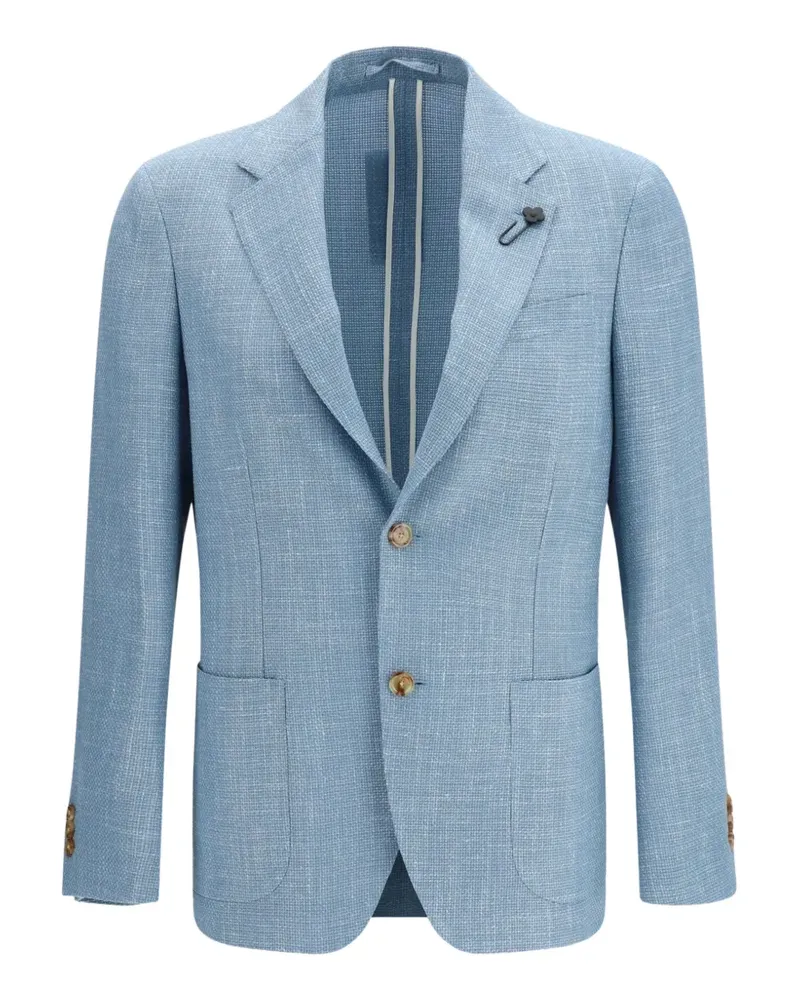 LARDINI patch pocket blazer - Blau Blau