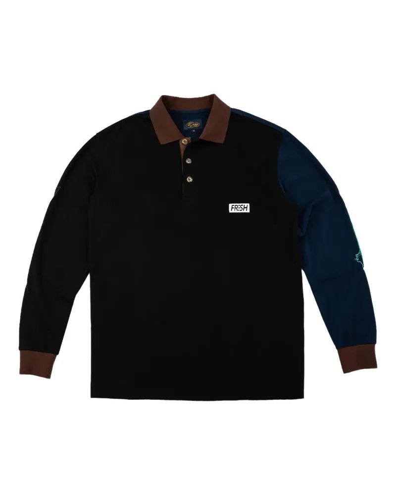 Sperry Top Sider Pieces of 8 Rugby-Shirt - Schwarz Schwarz