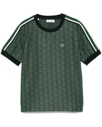 Lacoste T-Shirt aus Monogramm-Jacquard Grün