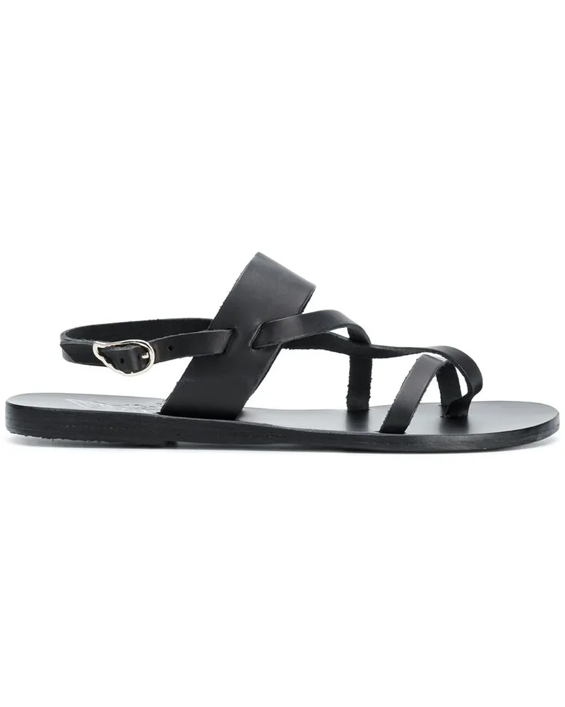 Ancient Greek Sandals Flache 'Alethea' Sandalen - Schwarz Schwarz
