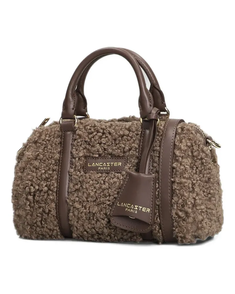 Lancaster Moumoute Tote Bag mit Shearling - Braun Braun