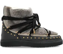 Schnürstiefel mit Nieten - Nude