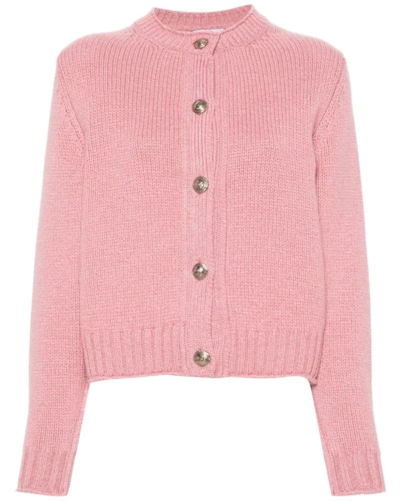 Barrie Kaschmircardigan mit langen Ärmeln - Rosa Rosa