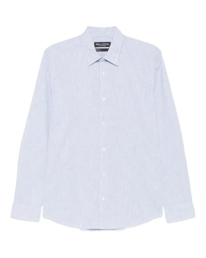 Marc O'Polo Hemd mit Längsstreifen - Blau Blau