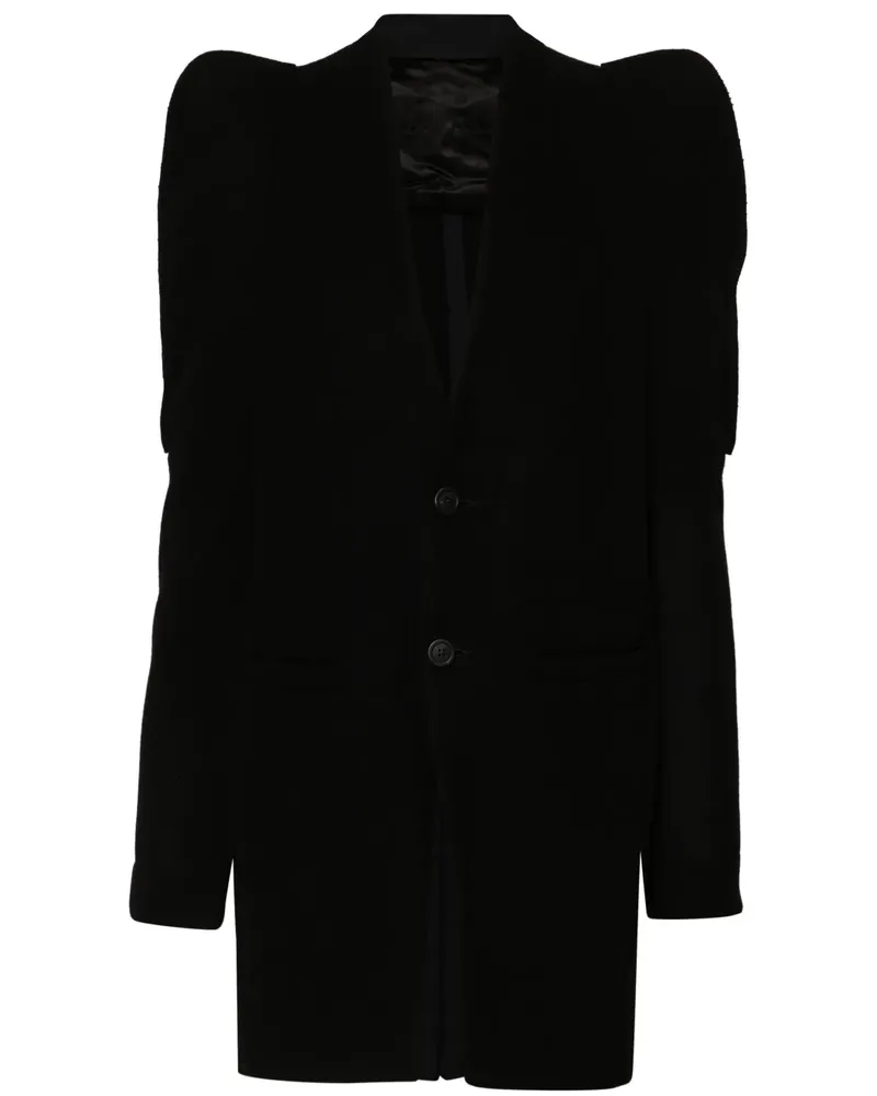Rick Owens Metro Blazer-Mantel aus Wolle - Schwarz Schwarz