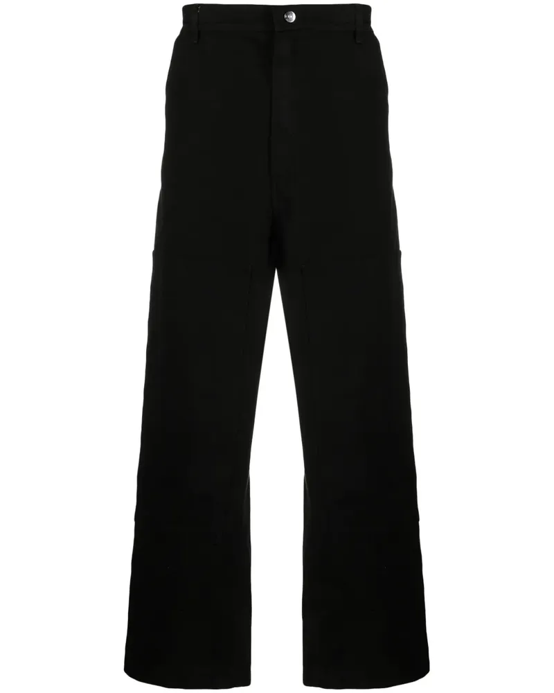 1989 STUDIO Ranch Hose mit Druckknopfverschluss - Schwarz Schwarz