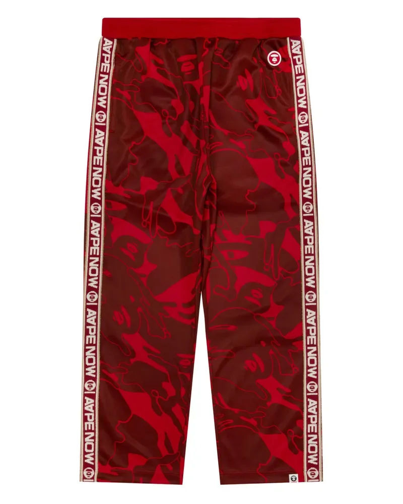 BAPE Ape Head Jogginghose mit Logo-Patch - Rot Rot