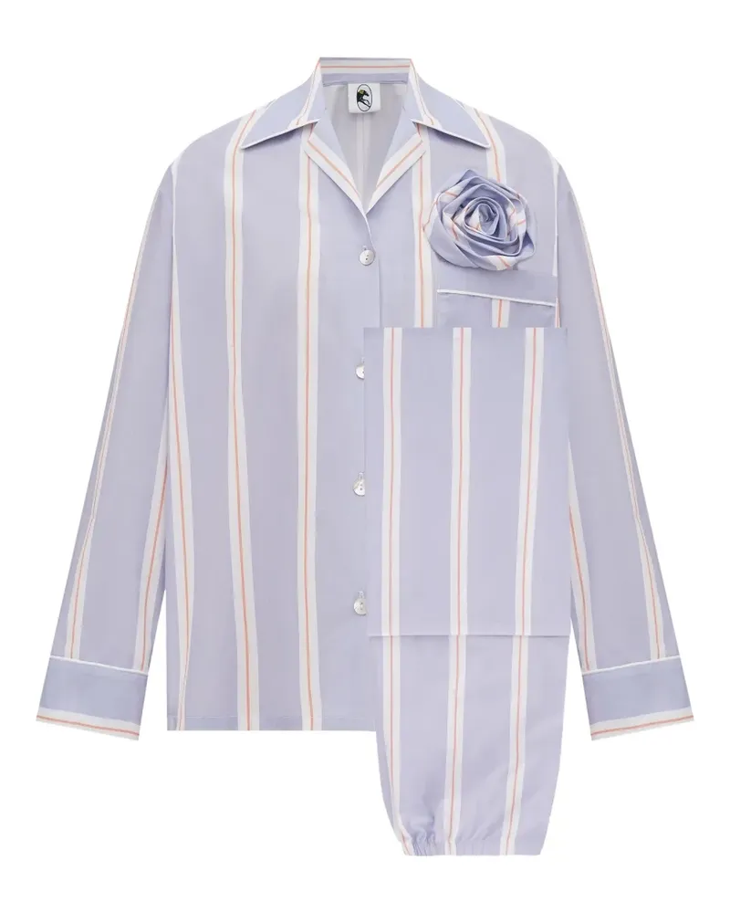 SLEEPER The Rose striped pajama - Blau Blau