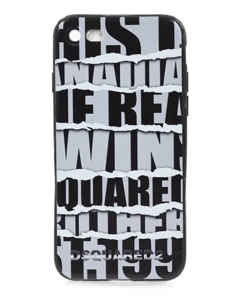 Dsquared2 iPhone 7-Hülle mit Logo-Print - Schwarz Schwarz