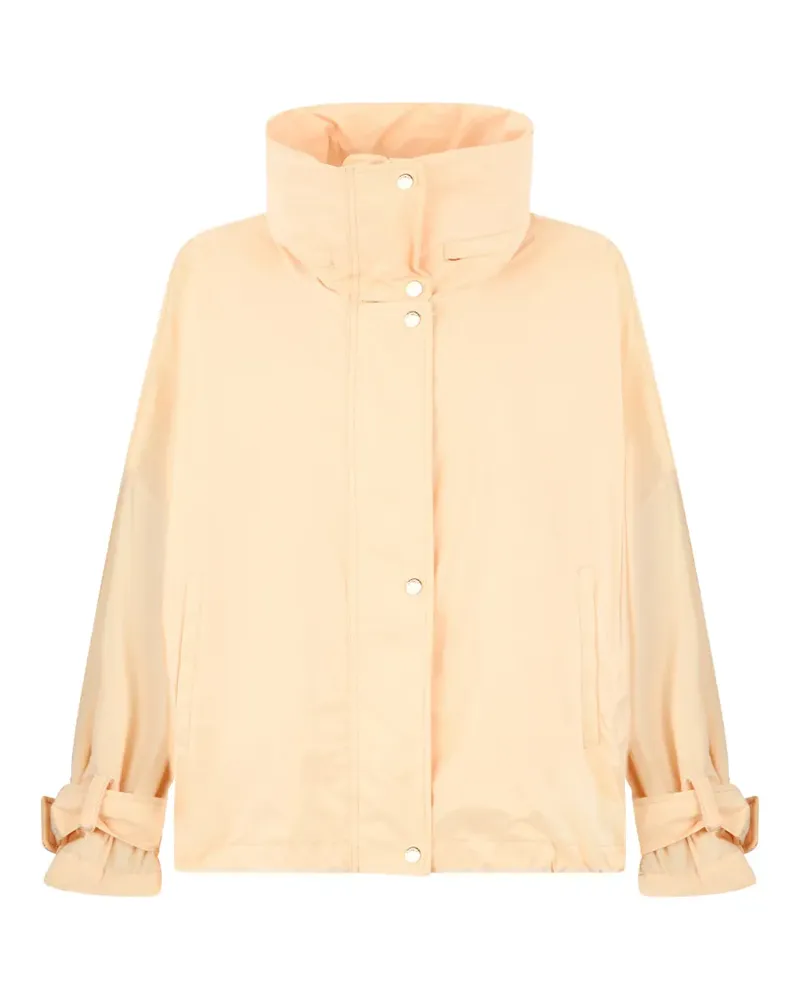 MOORER oversized high-neck jacket - Nude Nude