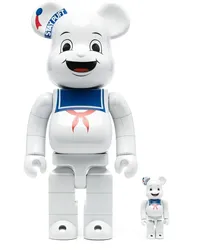 Medicom Toy Stay Puft Marshmallow BE@RBRICK 100% und 400% Figuren-Set Weiß