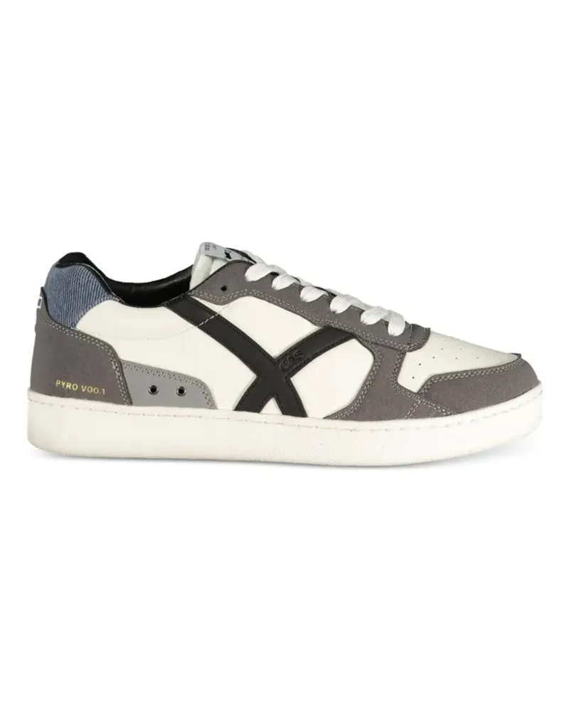 Gas panelled lace-up sneakers - Weiß Weiß