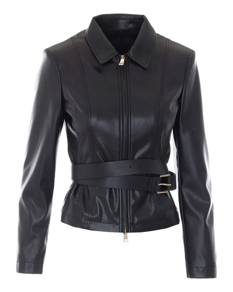 Liu Jo jacket with belt - Schwarz Schwarz