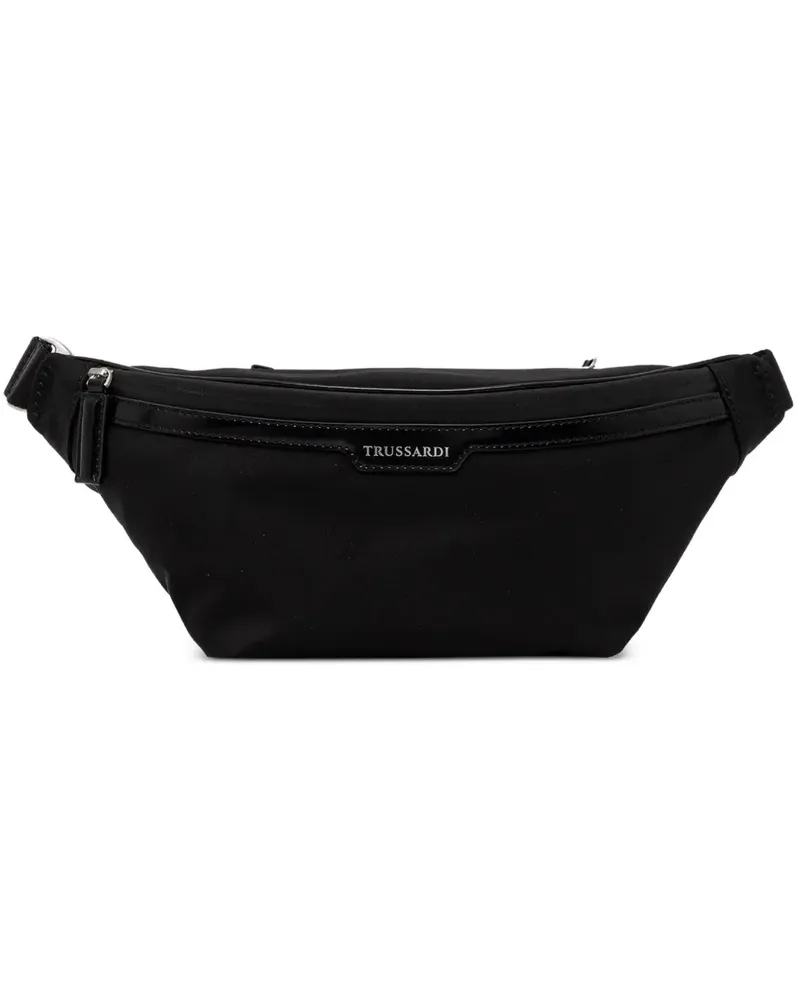 Trussardi Gürteltasche mit Reißverschluss - Schwarz Schwarz