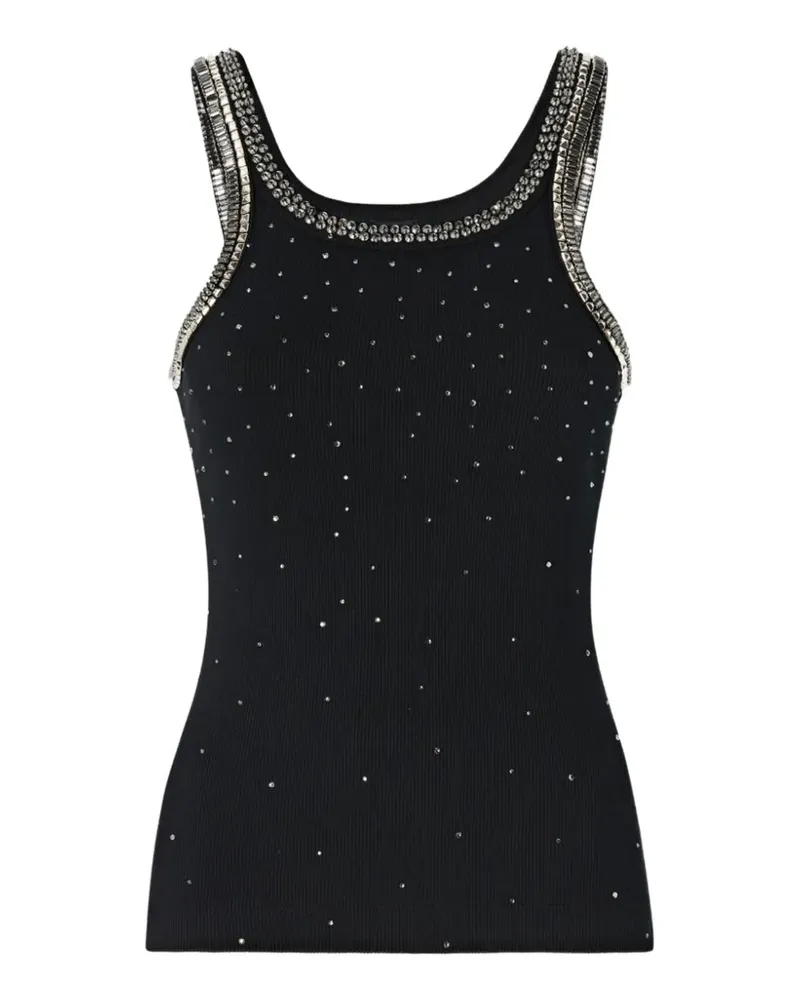 Pinko Top mit Schmucksteinen - Schwarz Schwarz