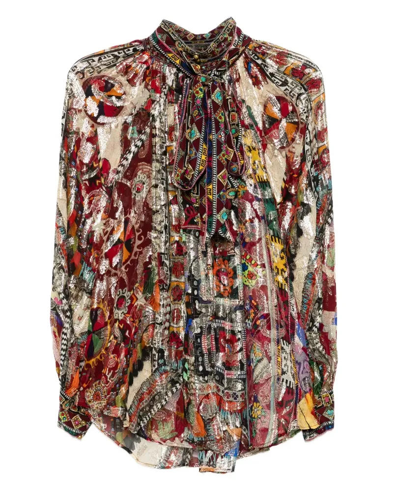 Camilla Patchwork Alchemy Bluse - Rot Rot
