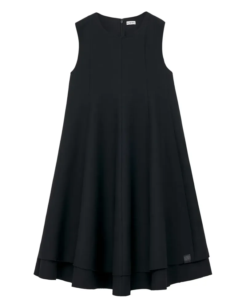 Loewe sleeveless crew neck mini dress - Schwarz Schwarz