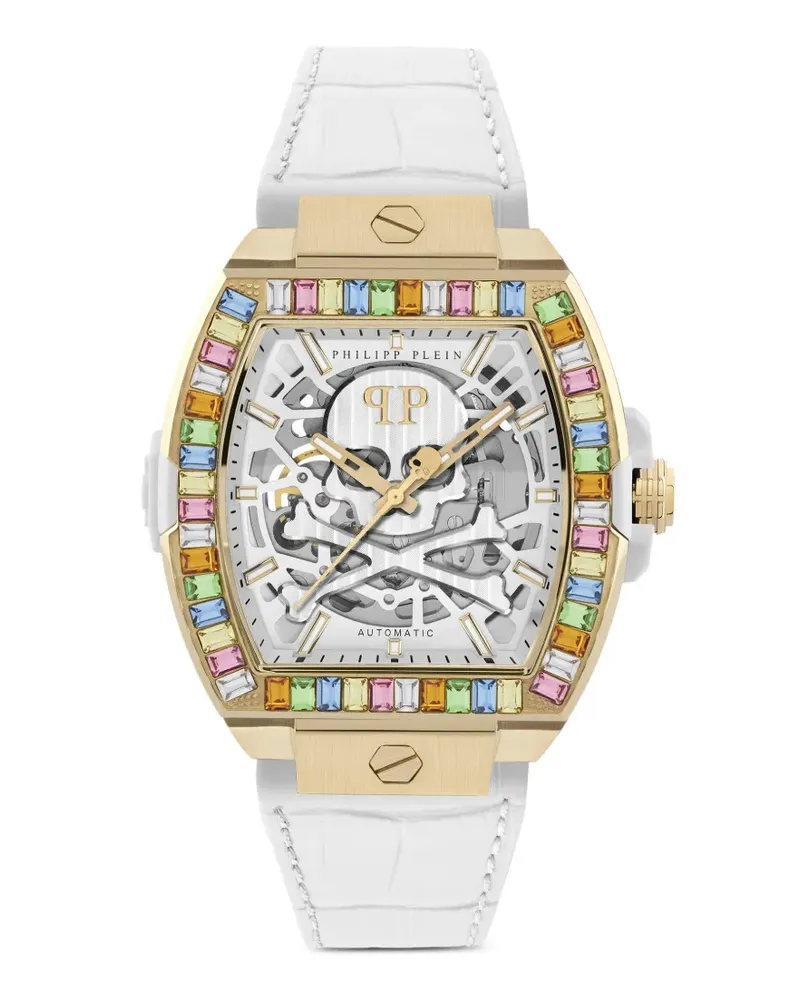 Philipp Plein The Skeleton Baguettes Armbanduhr - Weiß Weiß