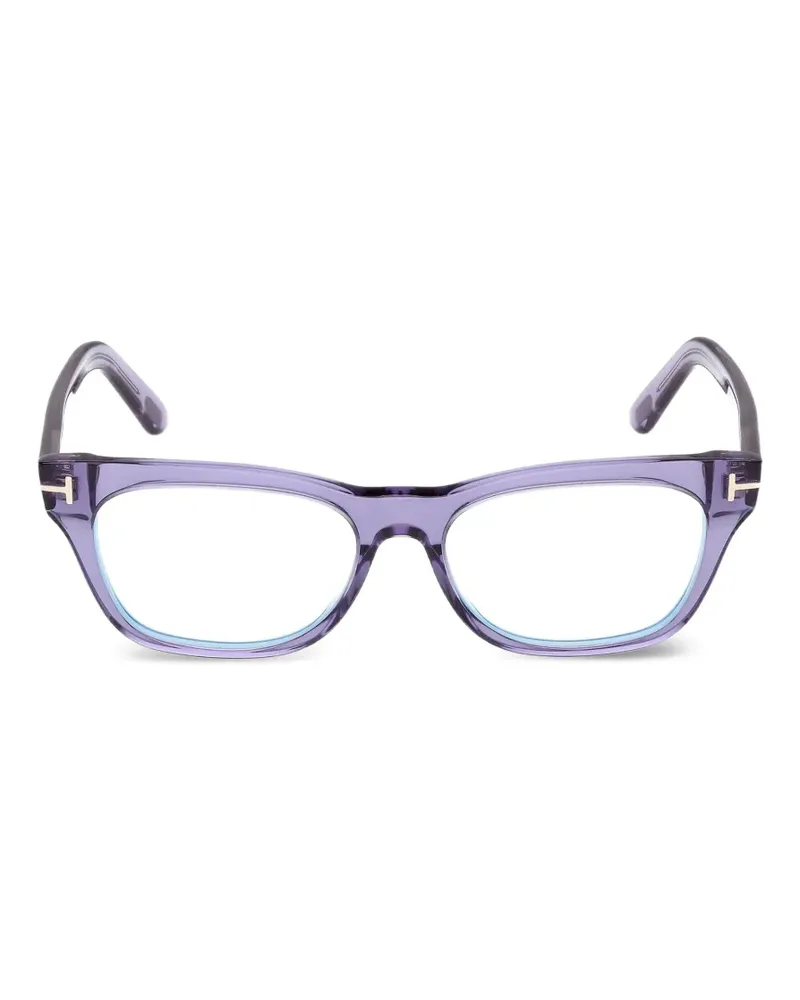 Tom Ford Brille mit eckigem Gestell - Violett Violett