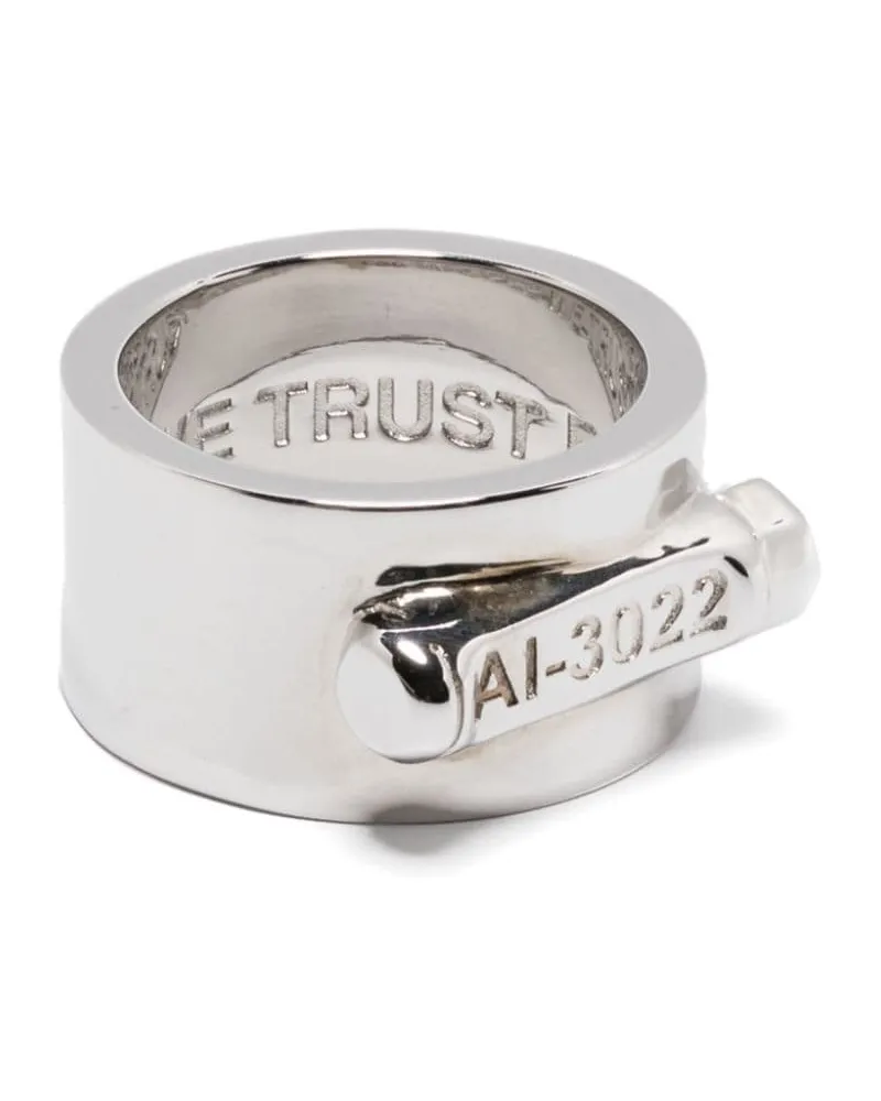 In Gold We Trust Paris Piston Ring - Silber Silber