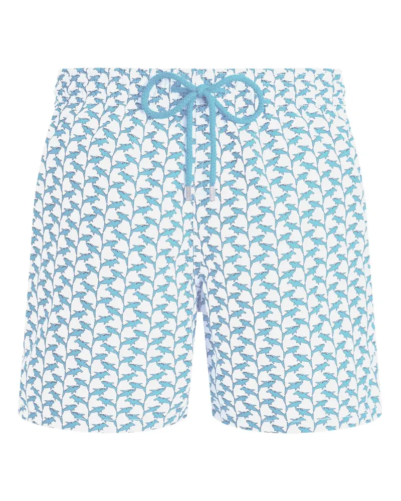 Vilebrequin Net Sharks Badeshorts - Weiß Weiß