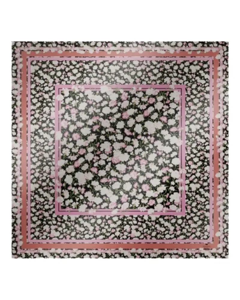 Max Mara floral patterned scarf - Schwarz Schwarz