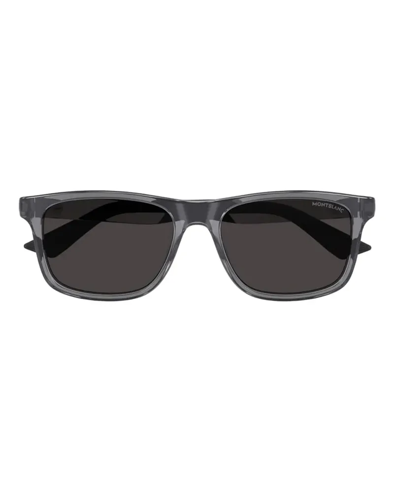 Montblanc grey rectangle-frame sunglasses - Grau Grau