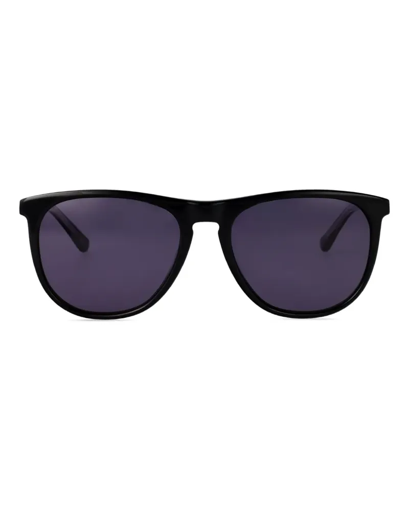 Calvin Klein Sonnenbrille mit rundem Gestell - Schwarz Schwarz