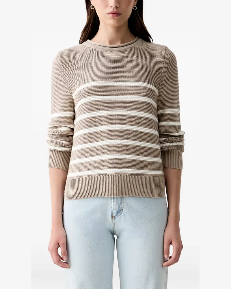 Barbour Hinton textured-knit cotton sweater - Nude Nude