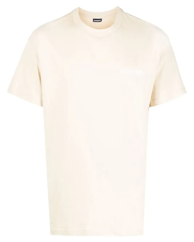 Jacquemus T-Shirt mit Logo-Print - Nude Nude