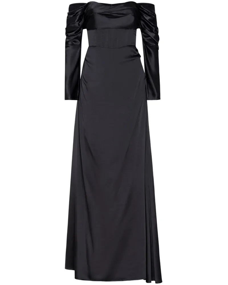 Rachel Gilbert Lucien Abendkleid - Schwarz Schwarz