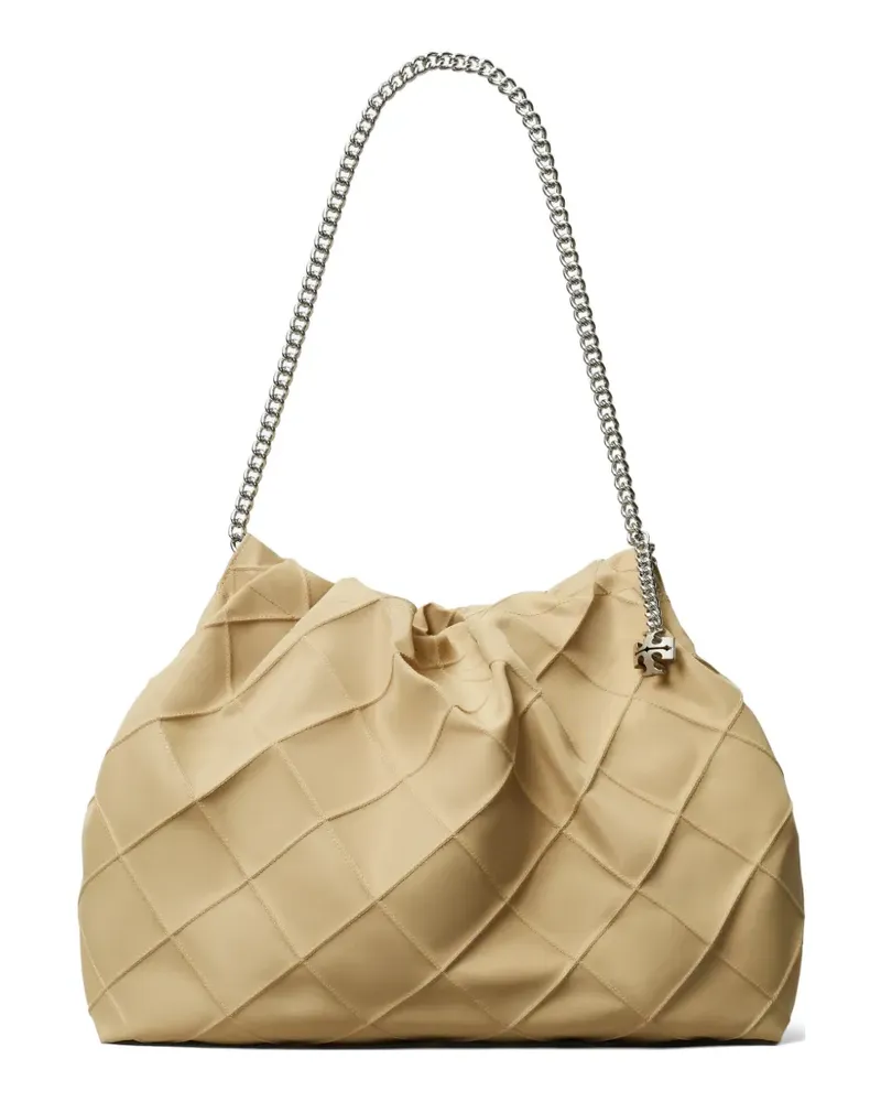 Tory Burch Fleming Nylon Hobo bag - Nude Nude