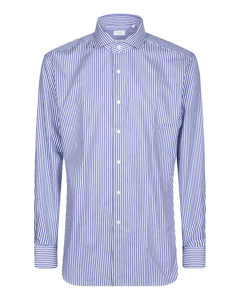 XACUS striped cotton shirt - Blau Blau