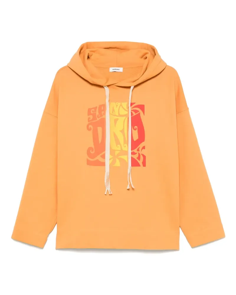 Sandro Surf Logo Hoodie - Orange Orange