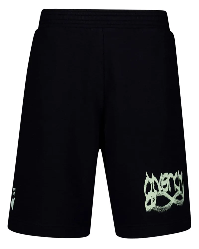 Givenchy Kastige Shorts mit Logo-Print - Schwarz Schwarz