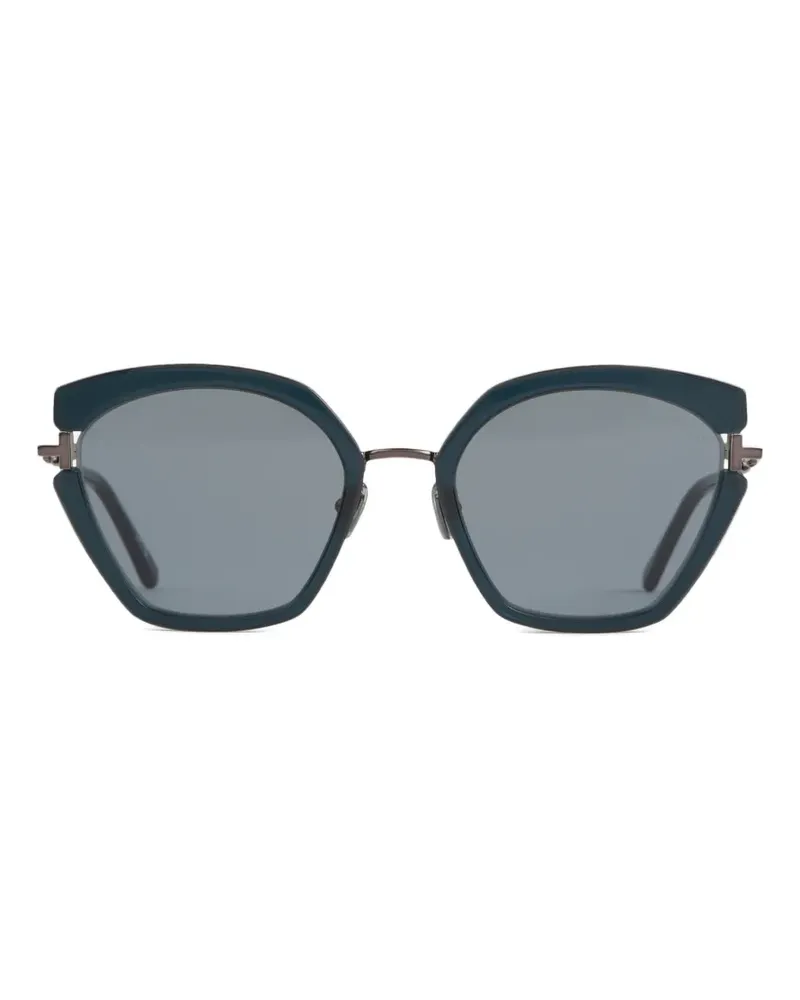Tom Ford Sonnenbrille mit geometrischem Gestell - Blau Blau