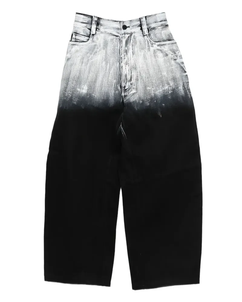Melitta Baumeister dip-dye jeans - Schwarz Schwarz