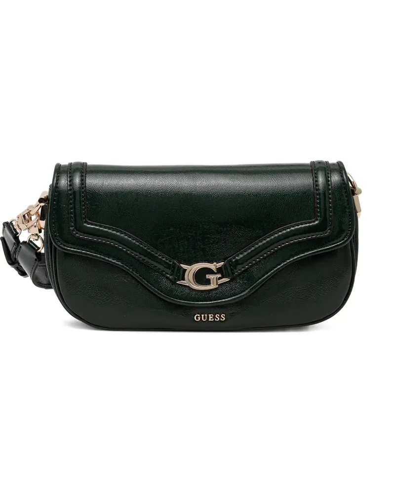 Guess logo-plaque cross body bag - Grün Grün